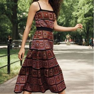 Anthropologie Cecilia Prado Crochet-Crafted Midi Dress